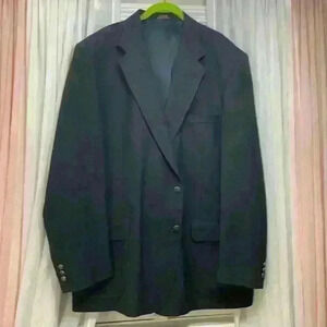 Dark Gray men’s Sport Coat Tailored 255 lbs 6’2” detailed measurements below 3Q